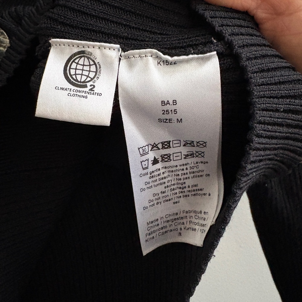 Ganni Black Ribbed Cardigan - Picture 4 of 4